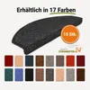Stufenmatten Ariston Halbrund 65x24cm Trittfläche Anthrazit Produktbild-Vorschau 8