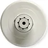 A top-down view of a white water filter with a black center and surrounding black dots. Produktbild-Vorschau