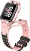 A pink smartwatch with a black strap is shown against a white background. Náhled obrázku produktu