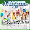 Opblaasbare strandbal - 41 cm - Set van 12 - Wit met zwarte Productafbeelding-voorbeeld 4