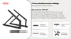 Collage showing bed frame lifting hardware and illustrating its applications. Voir les images du produit