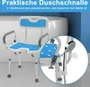 LARS360 Duschhocker Badewannensitz Duschstuhl Badestuhl Produktbild-Vorschau 3