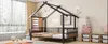 Kinderbed 90 x 200 cm, metalen huisbed met dakframe, Productafbeelding-voorbeeld 15