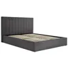 BEAUTYSOFA | Polsterbett MELVIO 160 × 200 cm Velvet Grau, Produktbild-Vorschau 3