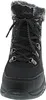A close-up, front-facing view of a black Skechers women's boot with a white background. Voir les images du produit