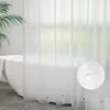 Duschvorhang 200x200 Transparent Weiß mit 5 Gewicht Magnete Produktbild-Vorschau 1