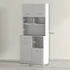 HOMCOM Mobile da cucina, mobile alto con ripiano Anteprima dell’immagine prodotto 3