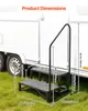 VEVOR Escalier Mobile à 2 Marches, Marchepied avec Rampe Voir les images du produit 3