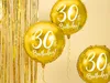 Palloncino in foil con scritta 30° compleanno 45cm oro Anteprima dell’immagine prodotto 3