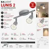 B.K.Licht LUNIS 2 LED Deckenleuchte 2-flammig GU10 2x3W Produktbild-Vorschau 6