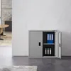 AREBOS Aktenschrank, Stahl, Grau, 90 x 90 x 40 cm, Produktbild-Vorschau 2