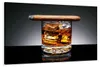 5004 Whiskey und Zigarre Leinwandbild 120x80 cm Produktbild-Vorschau 1