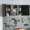 vidaXL Werkzeugschrank mit Regal Schwarz und Grau 50 x 20 x Produktbild-Vorschau 4
