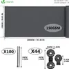 VOUNOT® Zaunblende 1.5×20m, Sichtschutz Zaun 150 g/m² HDPE Produktbild-Vorschau 2