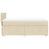 Boxspringbett mit Matratze Creme 90x200 cm Stoff 3286970 Produktbild-Vorschau 5