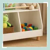 Relaxdays Kinderregal klein, 2 offene Fächer, große Ablage, Produktbild-Vorschau 5