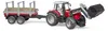 BRUDER Massey Ferguson + Frontlader, Holztransporthänger, Produktbild-Vorschau 1