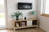 Wandhängender Biokamin mit Glas 90x40x12 cm Schwarz Produktbild-Vorschau 29