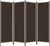 A four-panel room divider is shown against a white background. Náhľad obrázku produktu