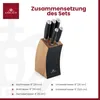 Gerlach Deco Čierna nerezová sada nožov v bloku, 5 kusov Náhľad obrázku produktu 9