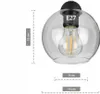 Pendelleuchte mit 3 Glasschirmen in schwarz, transparent, Produktbild-Vorschau 6