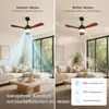 Ø106cm Echtholz Deckenventilator mit Beleuchtung 3 Flügel Produktbild-Vorschau 15