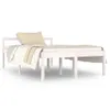 vidaXL Lit en bois massif blanc 120x190 cm Voir les images du produit 1