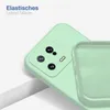 A close-up of a mint green phone case, showing the camera cutout and the interior lining. Produktbild-Vorschau