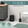 Set WC eluno TESERO, scopino WC con 1 testina di ricambio Anteprima dell’immagine prodotto 2