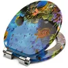 WC Sitz CORAL REEF Blau Toilettensitz Softclose MDF Produktbild-Vorschau 2