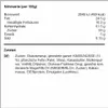 Nutritional information and ingredients list for a product. Náhľad obrázku produktu