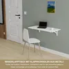 Wandklapptisch Schreibtisch Tischplatte 80x40 cm in Weiß Produktbild-Vorschau 2