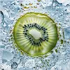 Küchenrückwand Spritzschutz Glas mit Motiv Kiwi mit Eis 40 Produktbild-Vorschau 3