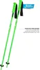 A pair of bright green ski poles with black straps and baskets, set against a white background. Produktbild-Vorschau