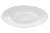 A white dessert plate is shown from a slightly elevated side angle against a white background. Produktbild-Vorschau