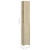 VidaXL 808434, Eiche, Holz, 250 mm, 265 mm, 1700 mm, 1 Produktbild-Vorschau 8