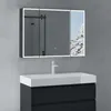 A bathroom vanity with a medicine cabinet above it. Produktbild-Vorschau