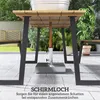 Outsunny tenda da birra in legno set 3 pezzi con tavolo da Anteprima dell’immagine prodotto 5