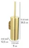WENKO Turbo-Loc® WC-Garnitur Mod. Orea Gold Matt Produktbild-Vorschau 4
