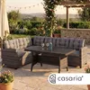 CASARIA® Polyrattan hoek loungeset met WPC eettafel, Productafbeelding-voorbeeld 2