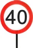 Schild 40 mit Stab zum 40. Geburtstag Produktbild-Vorschau 2