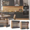 Küchenglasschrank Vicco Fame-Line Anthrazit-Gold 80 cm, Produktbild-Vorschau 2