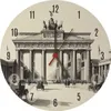 Berlin Souvenir Brandenburger Tor Wanduhr aus MDF Produktbild-Vorschau 1