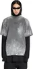 Balenciaga Back Print T Shirt Medium Fit Grau Uni Produktbild-Vorschau 3