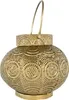 Lanterna in metallo 15x15x15cm Orientale oro per appendere Anteprima dell’immagine prodotto 2