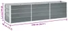 vidaXL Garten-Hochbeet Verzinkter Stahl 240×40×45 cm Grau Produktbild-Vorschau 9