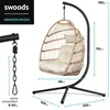 Swoods Hängesessel mit Gestell - Hängesessel Outdoor - Produktbild-Vorschau 6