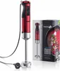 Arendo Edelstahl Stabmixer in rot Handmixer - Pürierstab - Produktbild-Vorschau 2