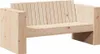 vidaXL Garten-Sofa Braun 134 x 60 x 62 cm Massives Produktbild-Vorschau 1