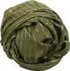 Baumwolltuch - grün-khaki Lurex silber - quadratisches Tuch Produktbild-Vorschau 3